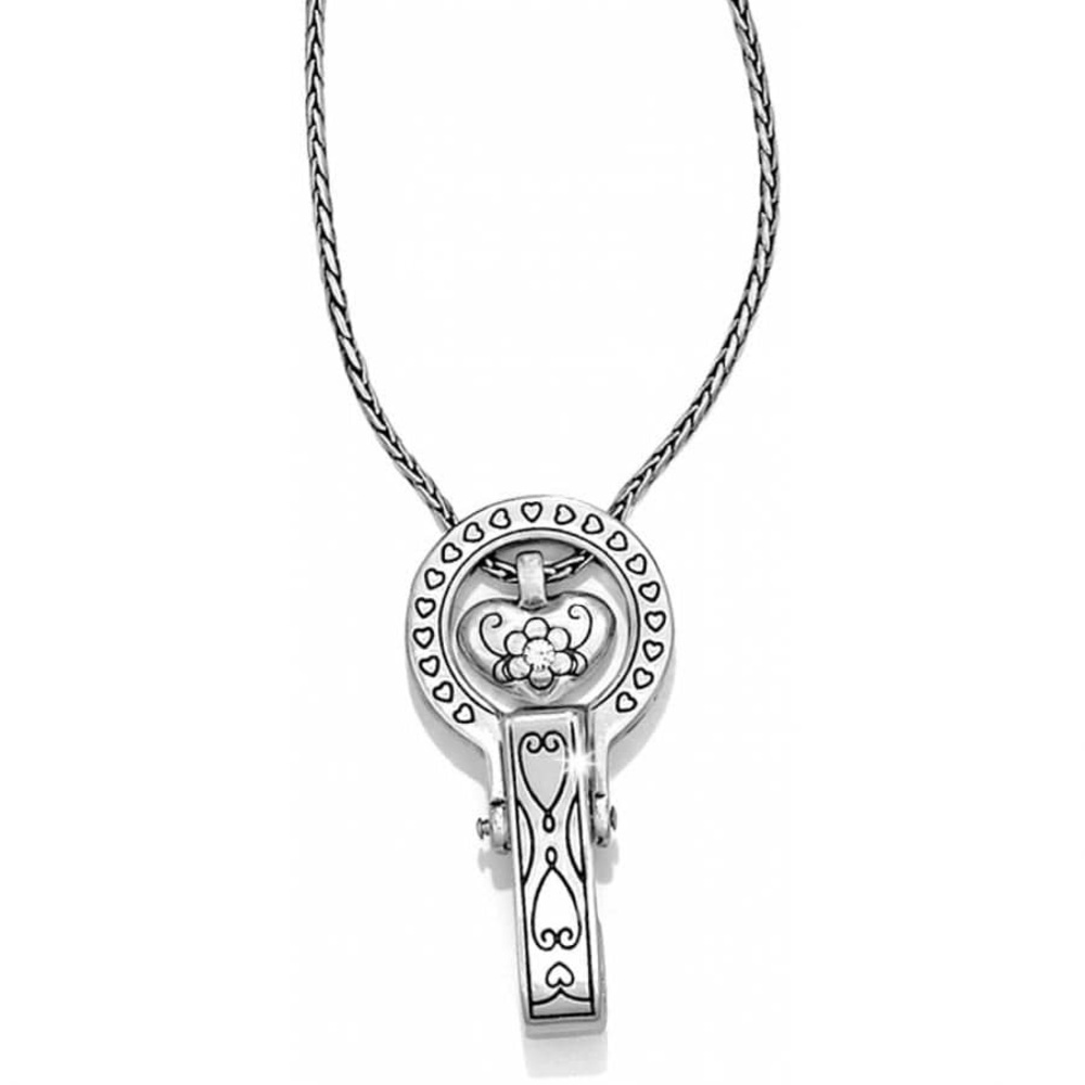Brighton Silver Heart Key Holder Necklace